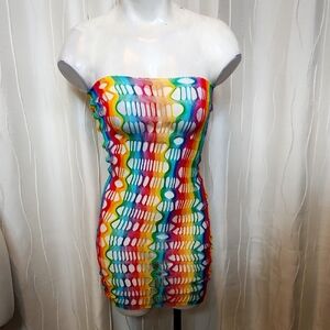 Rainbow Pride Stretch Bandaid Dress